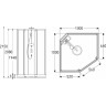 Душевая кабина 100x100 GEBERIT IDO SHOWERAMA 10-5 COMFORT 558.208.314