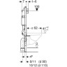 Инсталляция GEBERIT DUOFIX BASIC для подвесного унитаза с клавишей смыва хром 458.134.DC.2