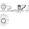 Подвесной унитаз GEBERIT RENOVA NR.1 203050000/573025000 безободковый с крышкой-сиденьем и микролифтом 203050000-573025000