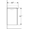 Тумба для комплекта GEBERIT SMYLE SQUARE 500.364.JK.1 49 см темно-серый
